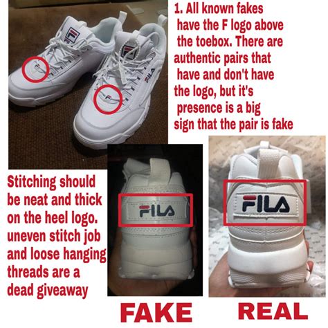 how to know if your fila shoes are fake|are fila shoes genuine.